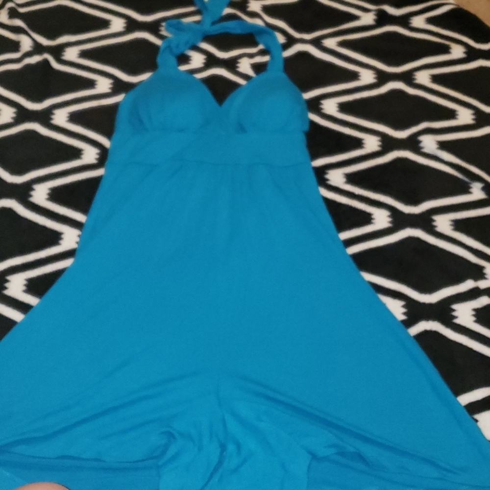 A shorts rompers  open back blue size M